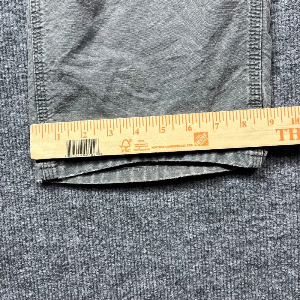 Carhartt Dungaree Carpenter Pants Men's Gray Pockets Relaxed Workwear‎ - 32X28.5